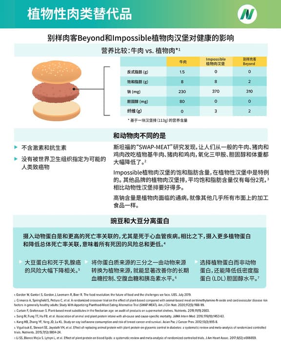 Plant-based meat infographic
