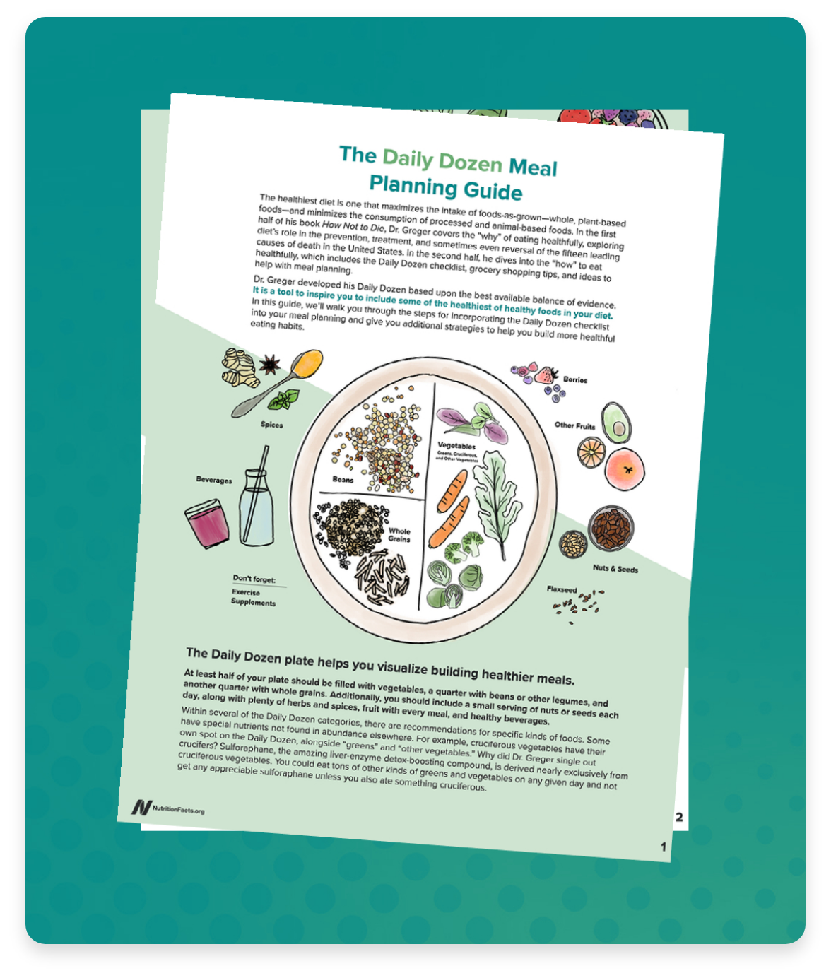 Imagen de la Guía de planificación de comidas de la Docena Diaria