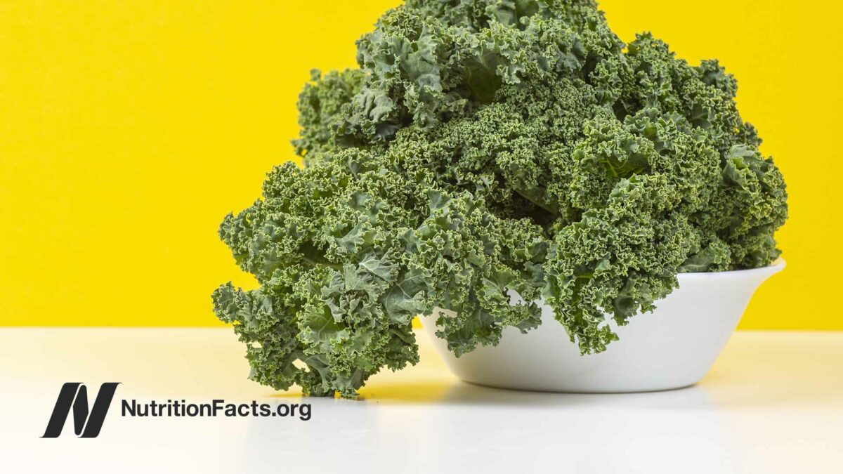 bunch of kale in a white bowl