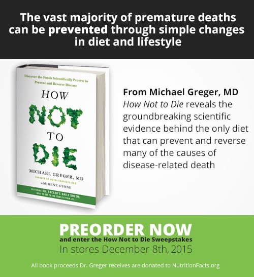 HOW NOT TO DIE, an instant New York Times Best Seller