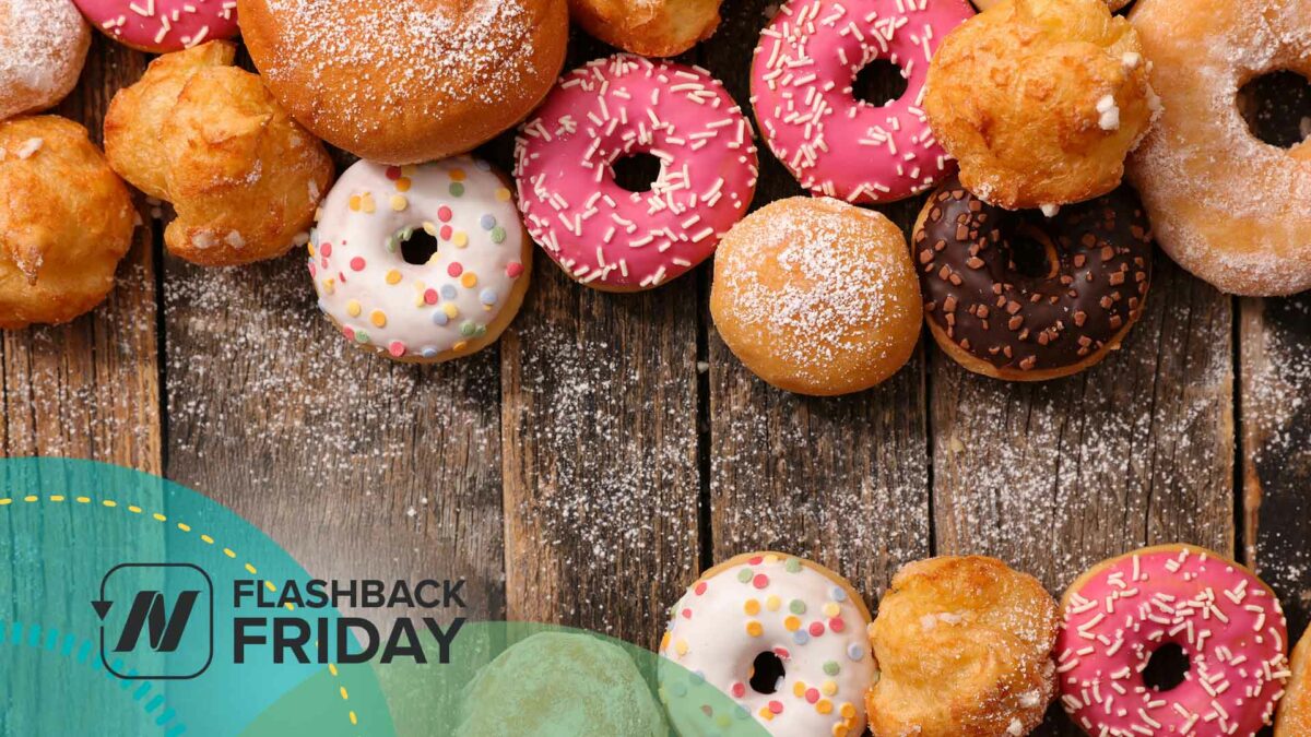 assorted donuts on wood table