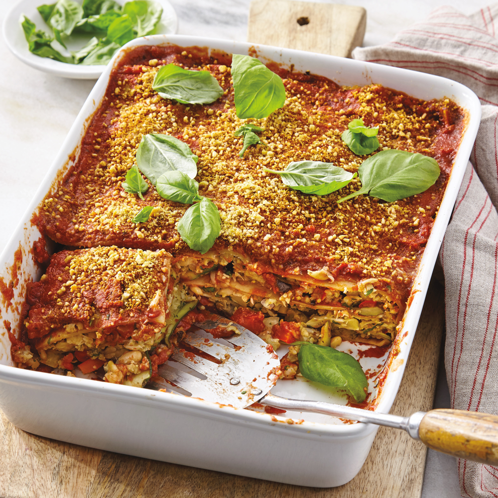 Healthy Roasted Vegetable Lasagna Recipe