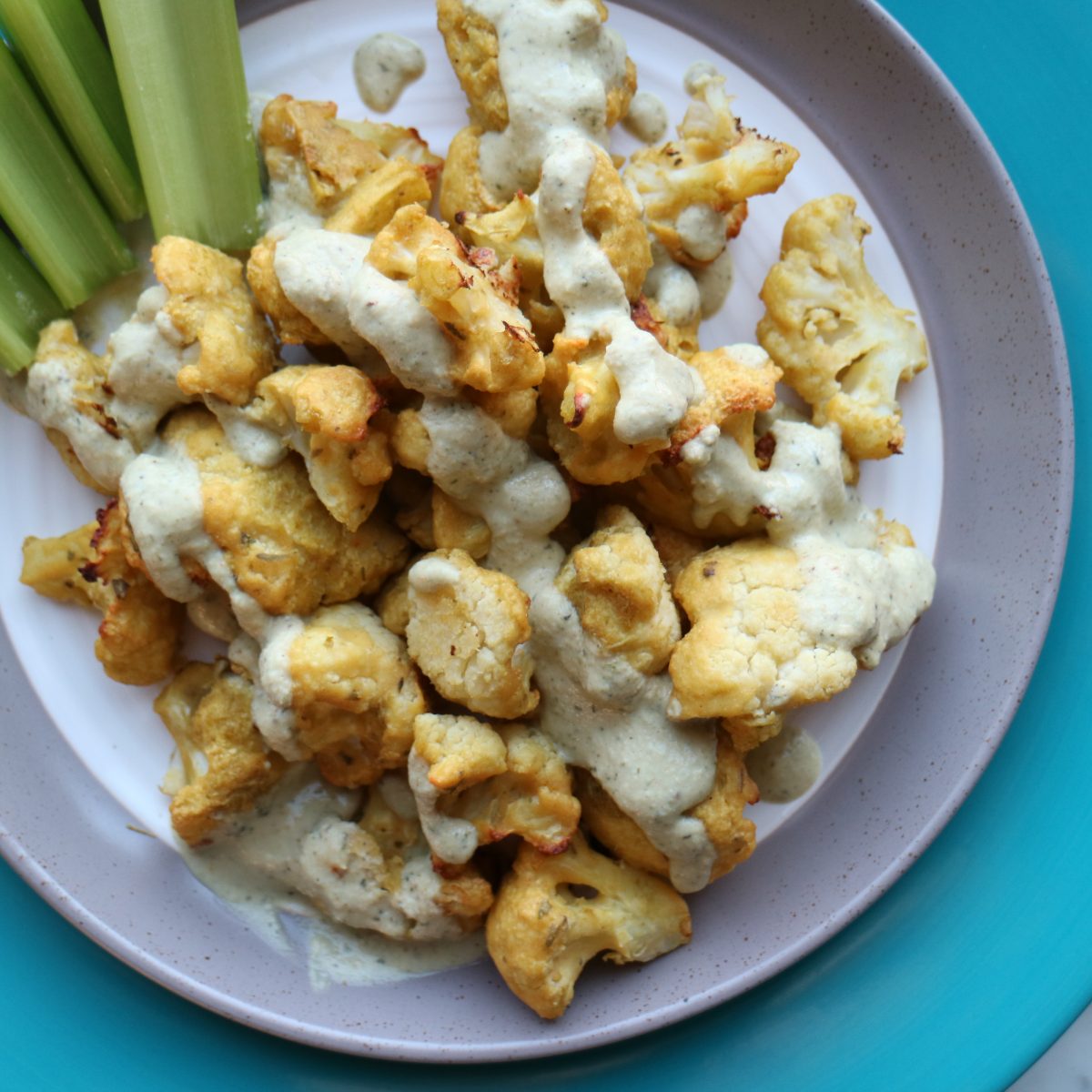 Buffalo Cauliflower with Ranch Dressing Recipe