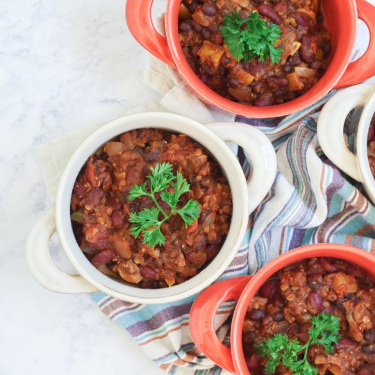 Three Bean Chili Recipe | Healthy Recipes at NutritionFacts.org