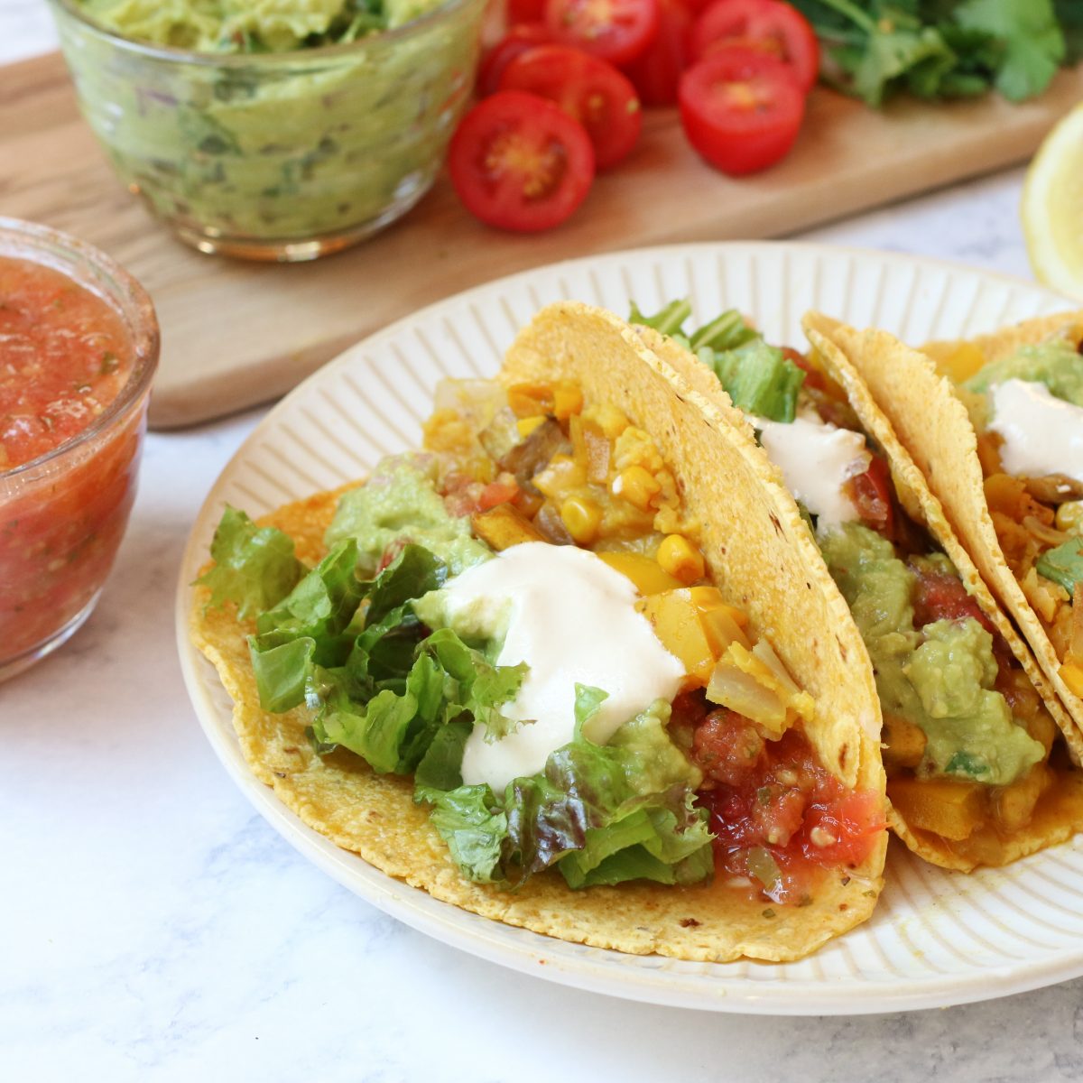 Easy Veggie Tacos Recipe Healthy Recipes at