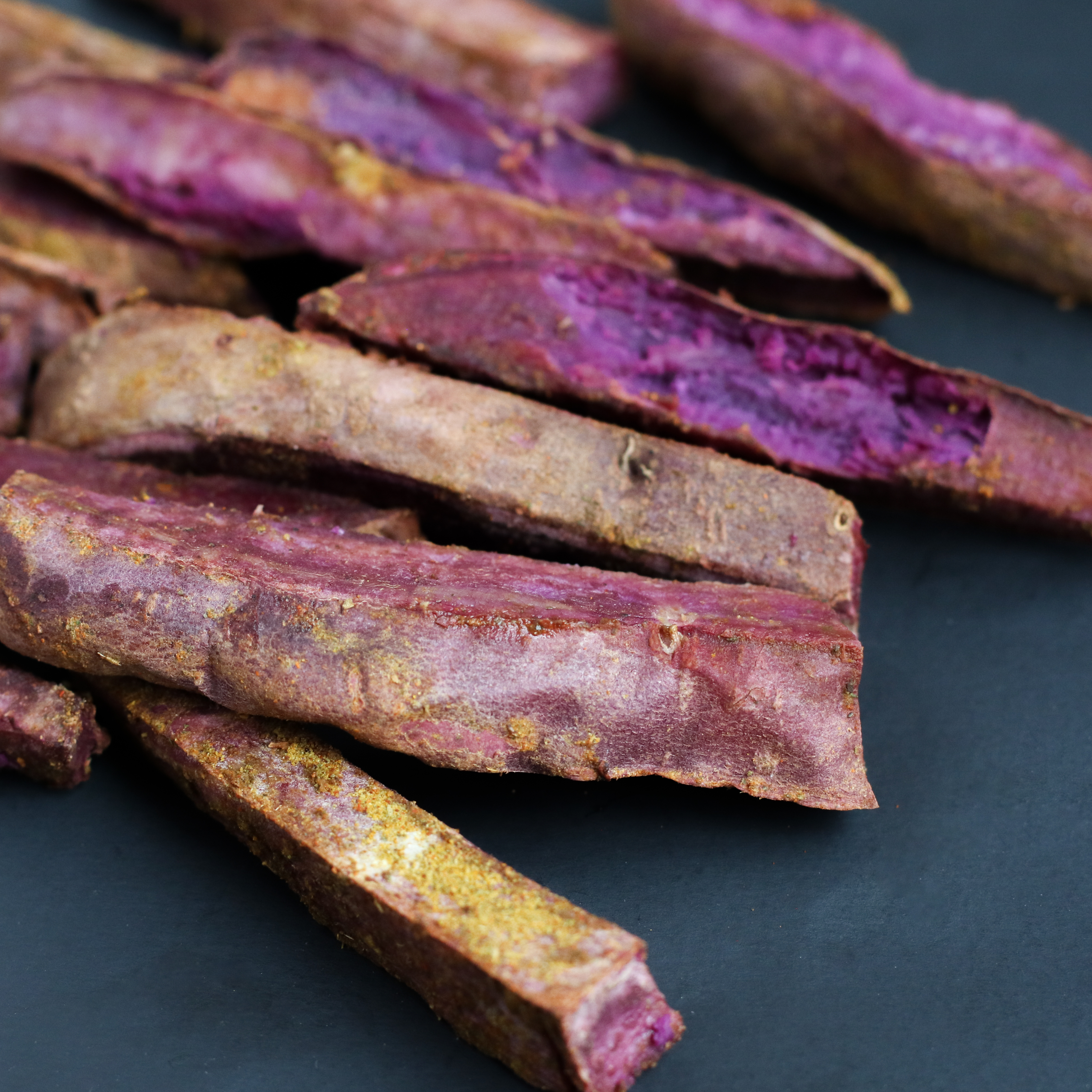 purple potatoes fries