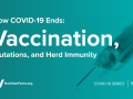 How COVID-19 Ends- Vaccination, Mutations, and Herd Immunity