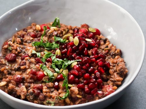Tart and Tangy Cran-Chocolate Pomegranate BROL Bowl