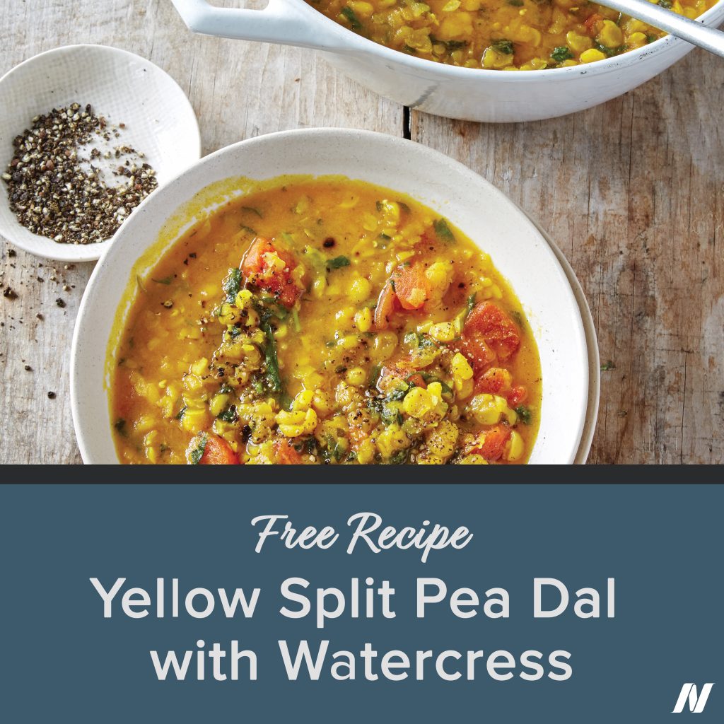 Yellow Split Pea Dal with Watercress