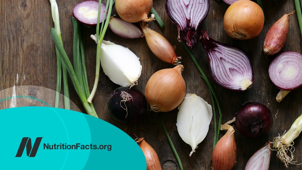 natural organic onions of different varieties