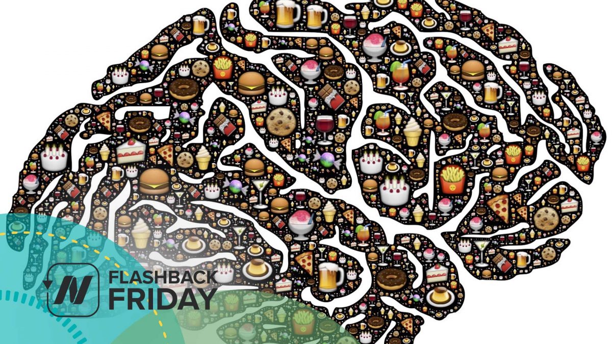image of a brain containing different types of food