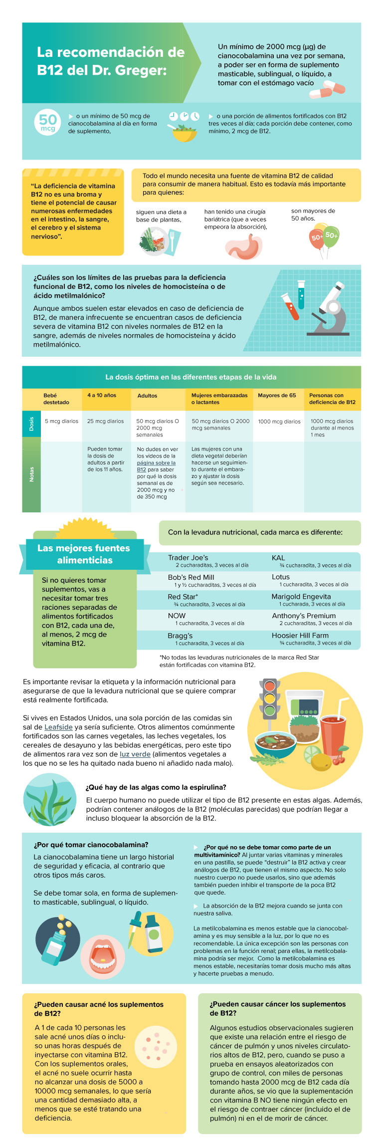 Spanish vitami b12 infographic