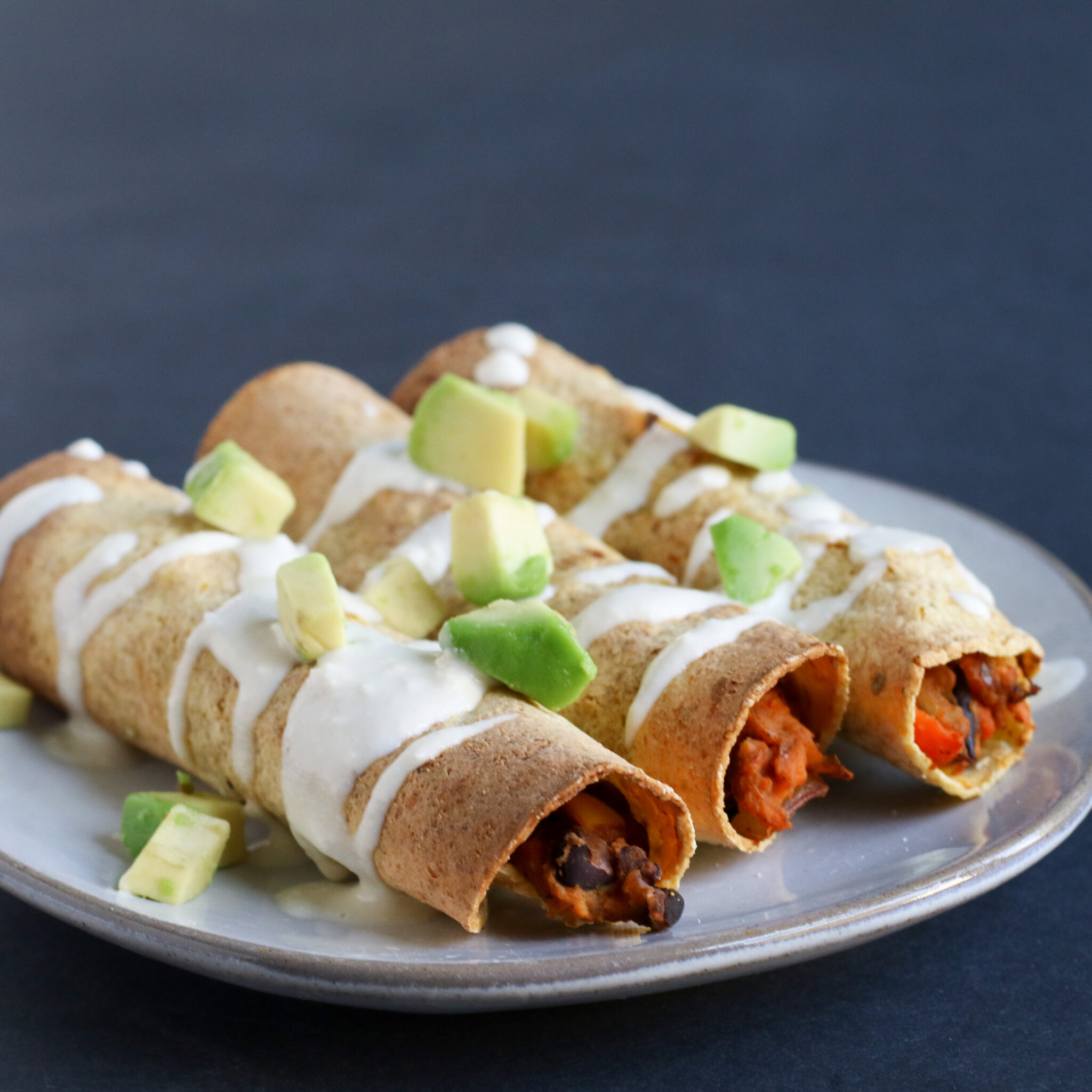 Healthy Sweet Potato Taquitos Recipe