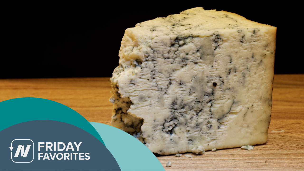 slice of blue cheese