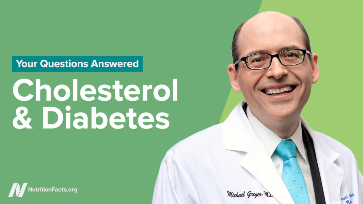 Photo of Dr. Greger and video title on a green background