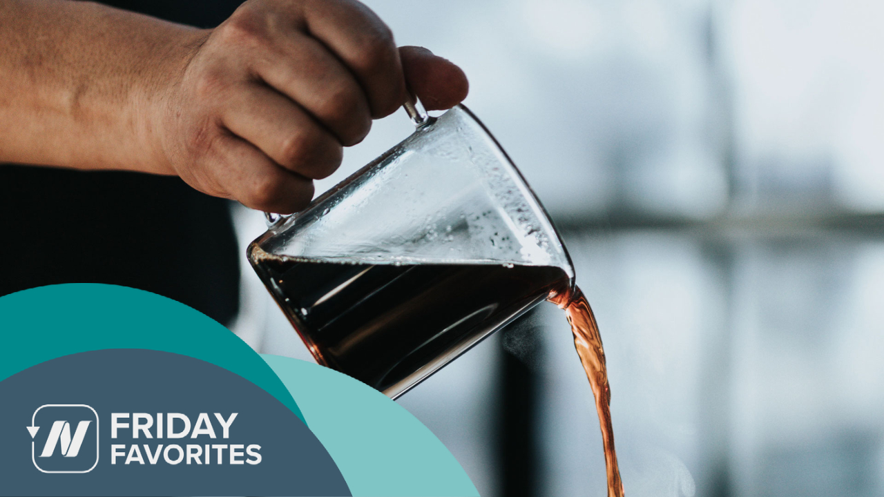 someone pouring coffee