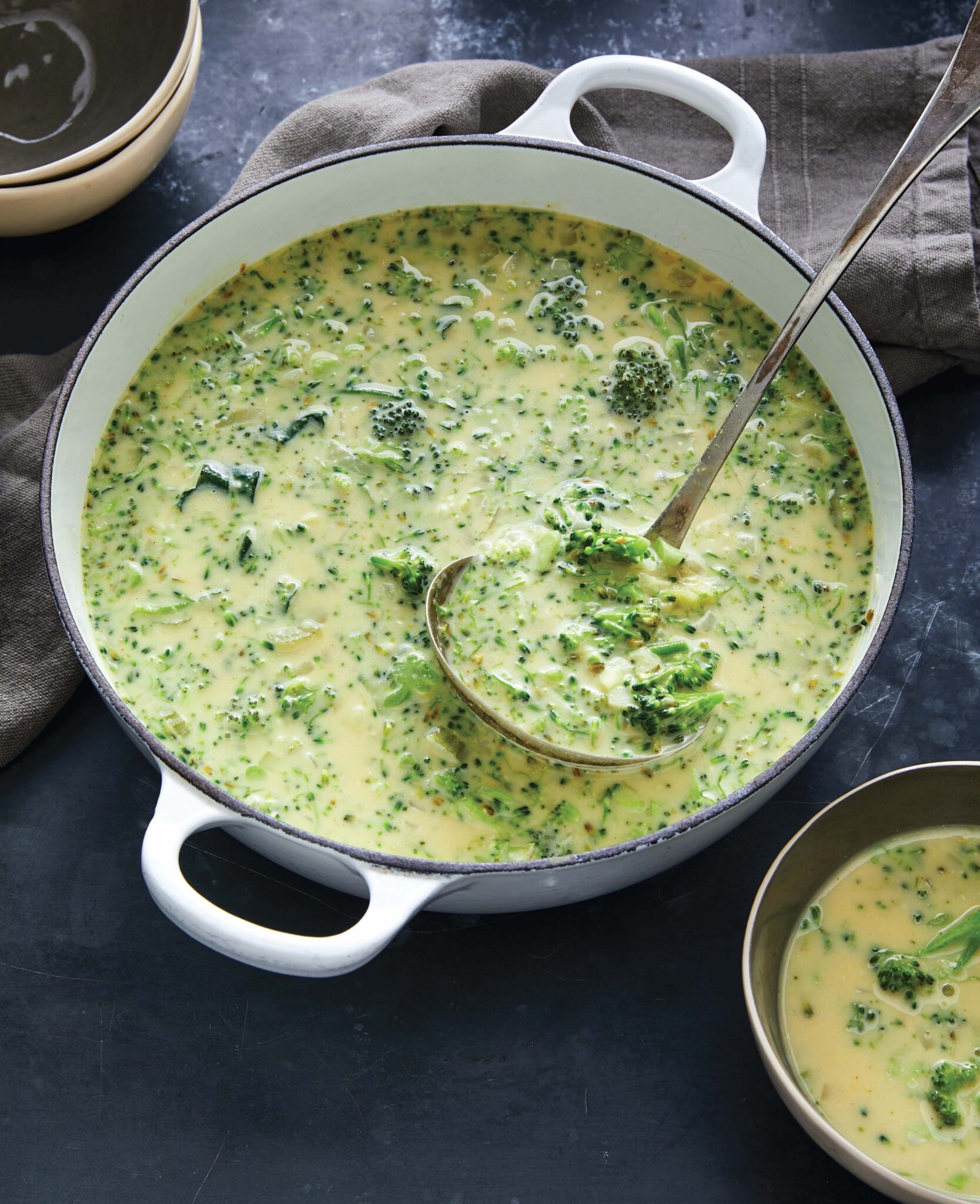 Healthy Cheesy Broccoli Soup Recipe