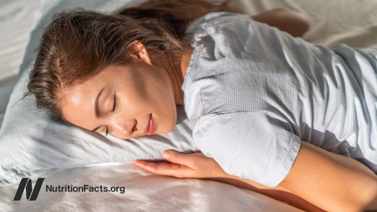 Young female sleeping