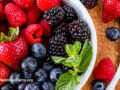 Berries in a white bowl