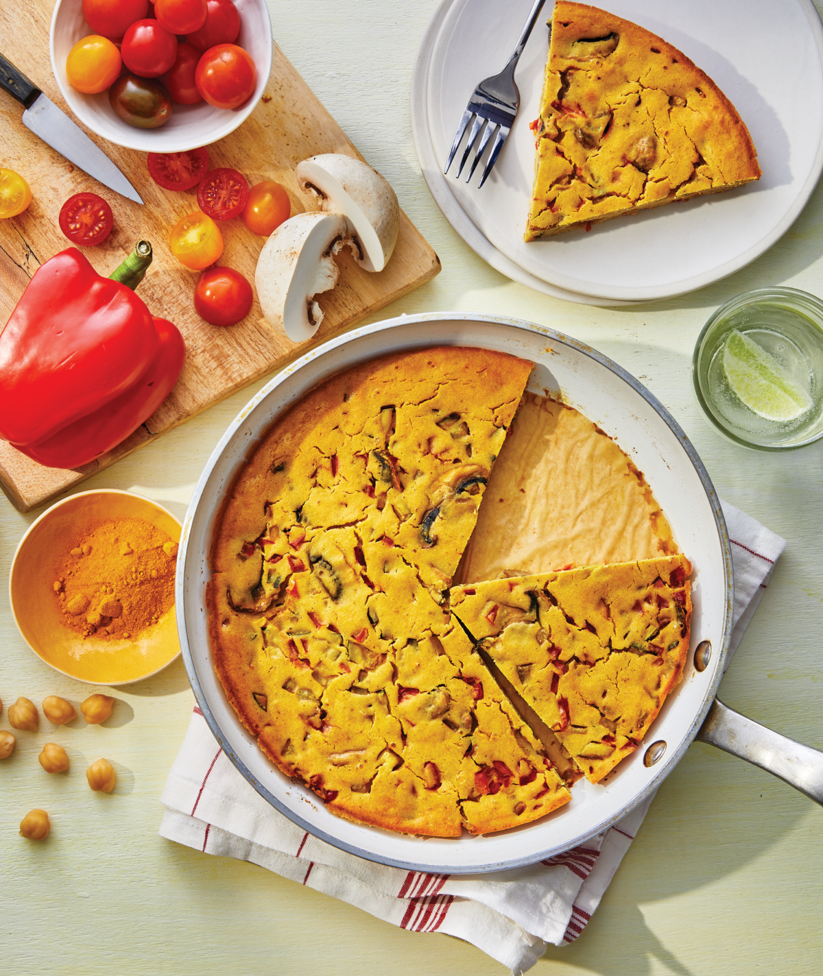 Chickpea Flour Vegetable Frittata Recipe