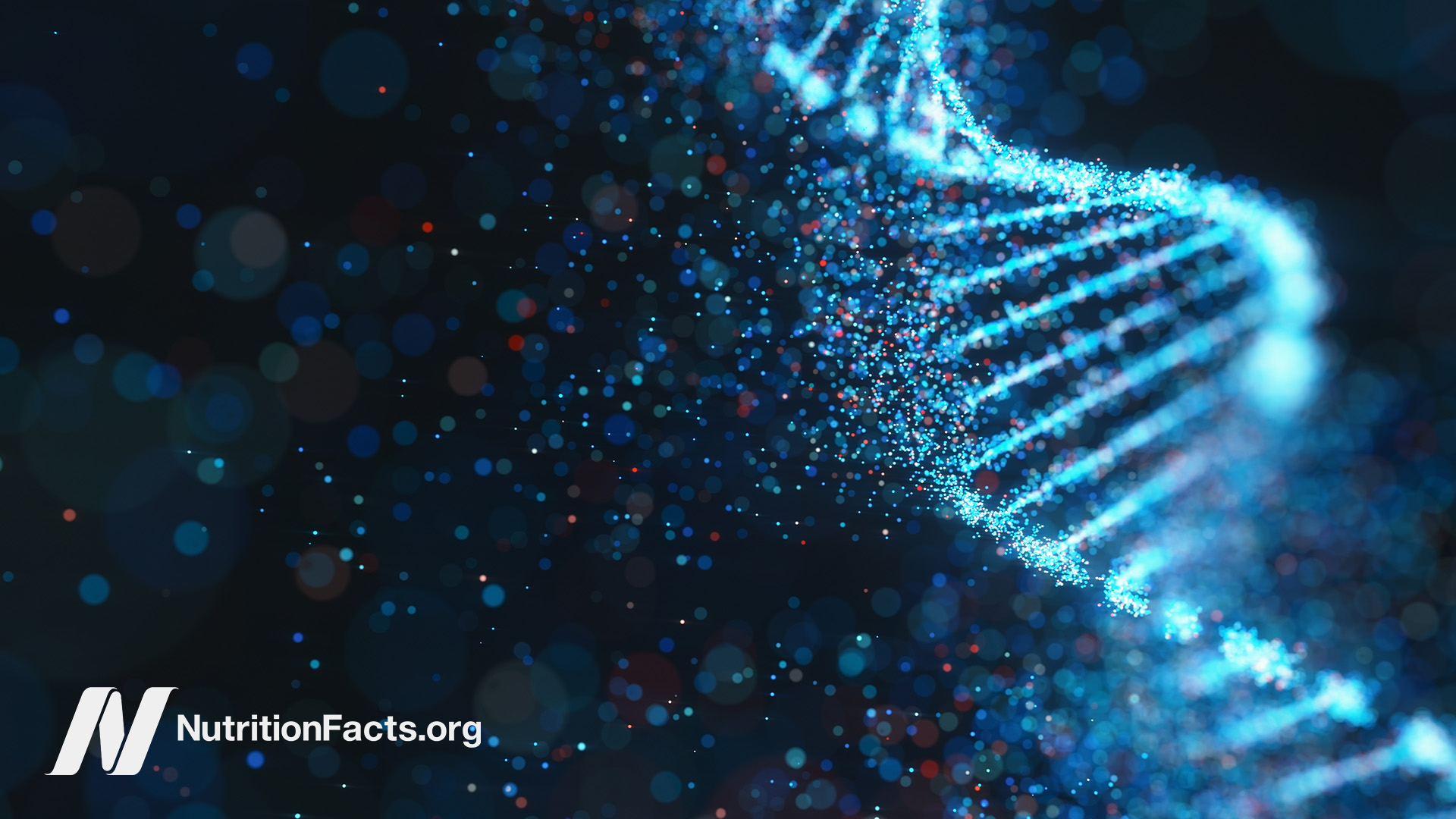 Digital drawing of DNA going through repair