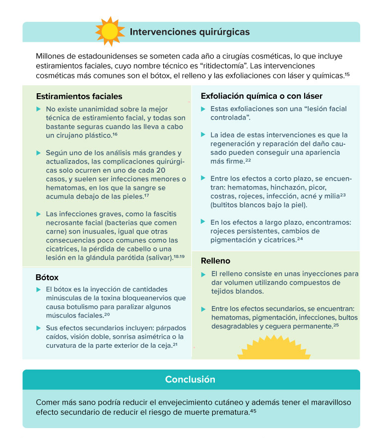 cuarta página de una infografía sobre el cuidado de la piel
