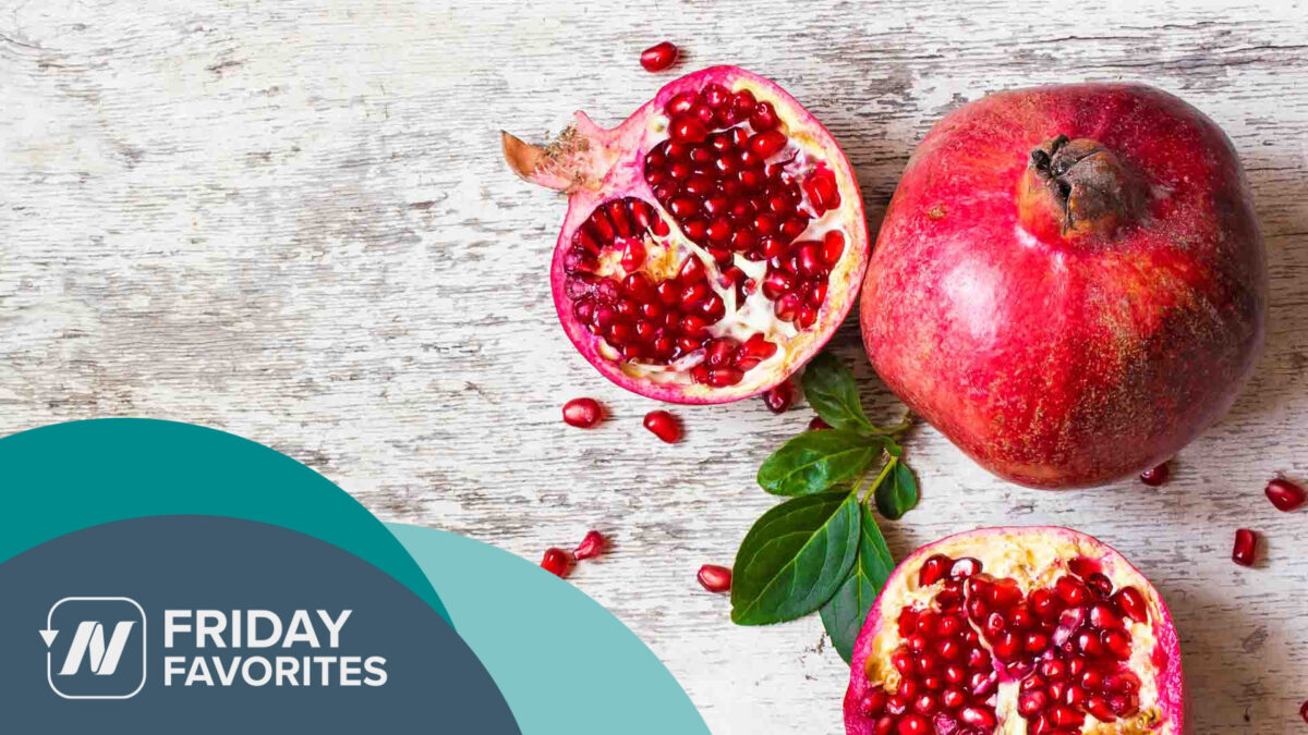 two pomegranates